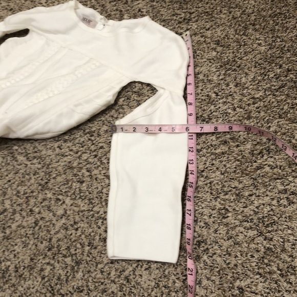 House of CB Bandage Dress Size Small White Cut Out Long Sleeve - Picture 7 of 9